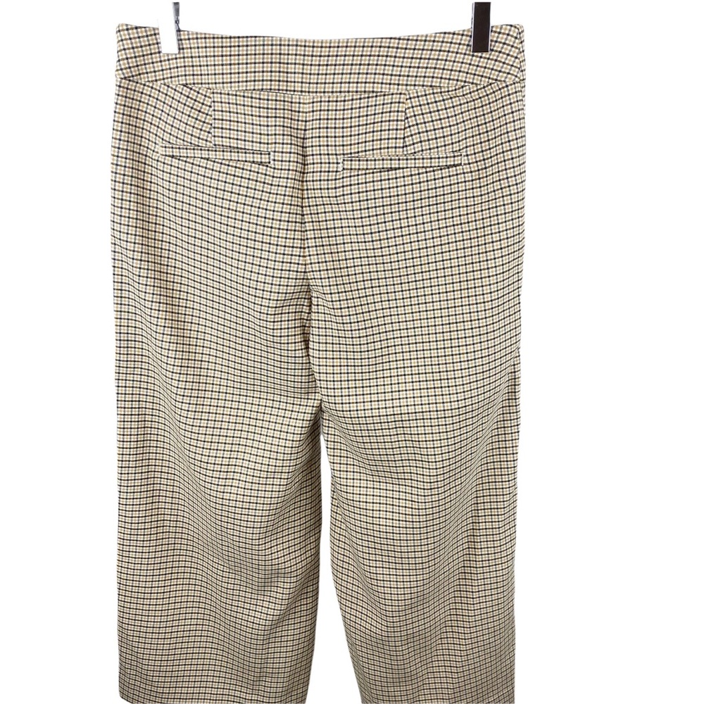 NWT LOFT Plaid Cropped Culotte Capris Wide Leg Size 2 - Picture 9 of 10